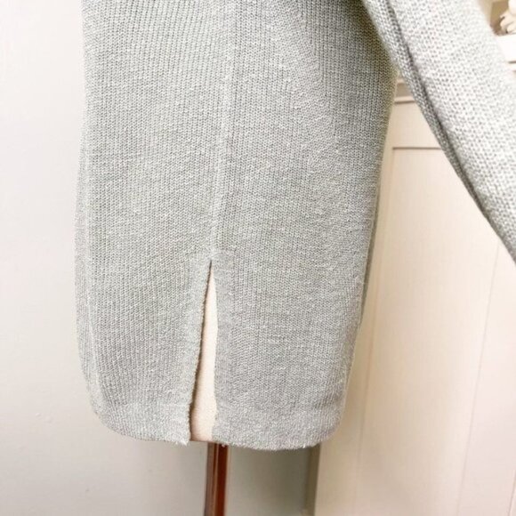 Banana Republic Linen V-Neck Sweater Green Small - Picture 9 of 13